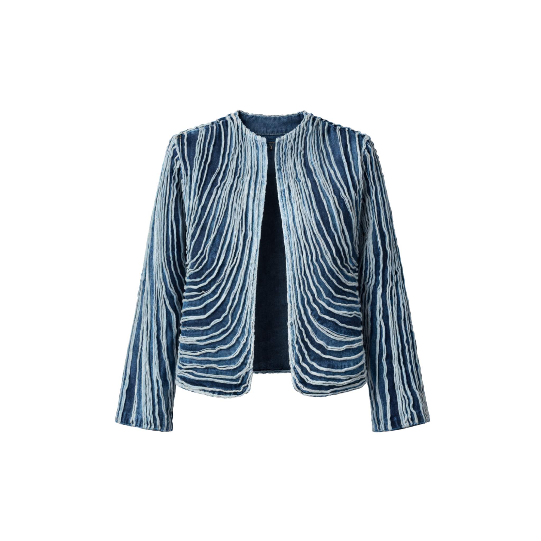 Chaqueta Tiras Denim Azul