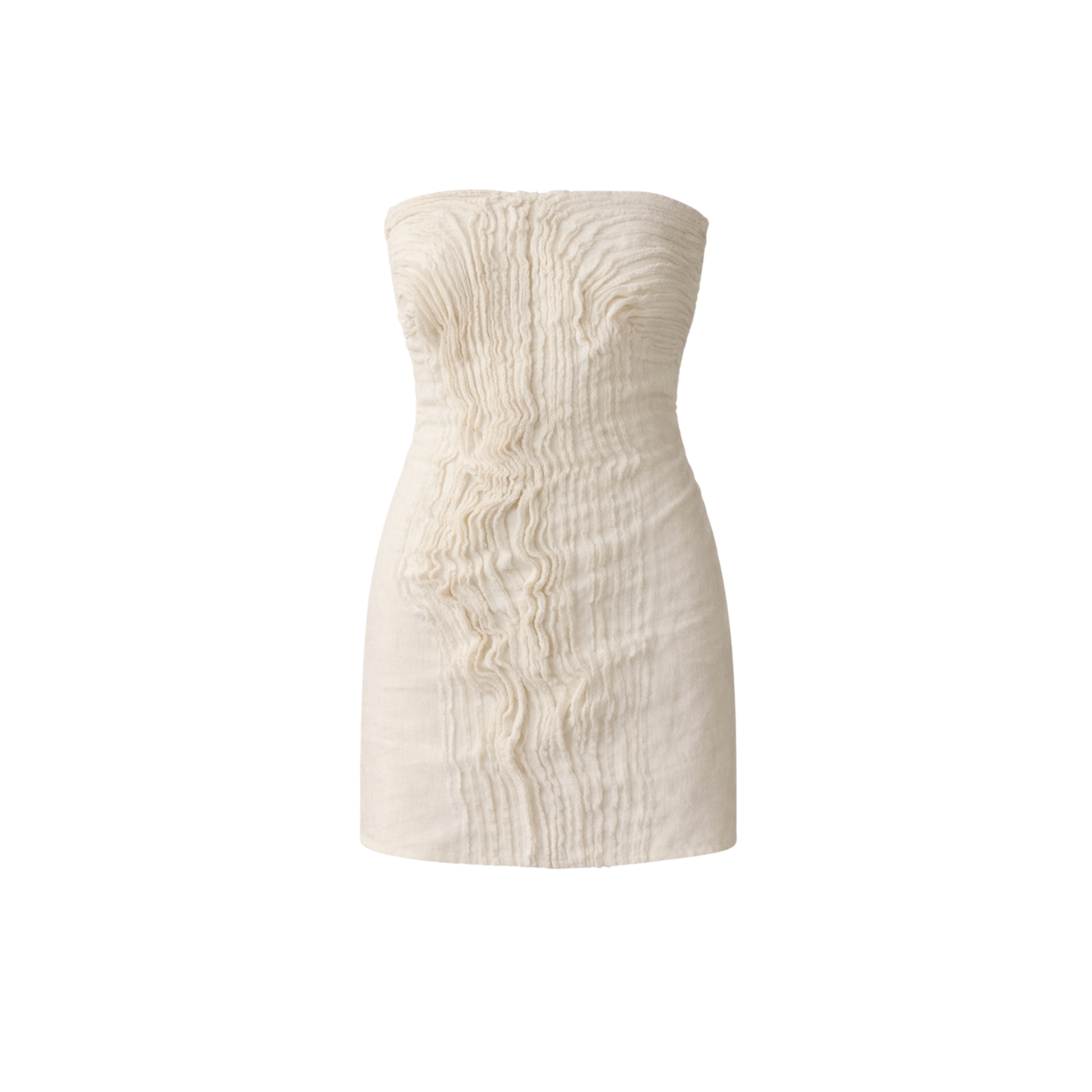 Vestido Strapless Denim