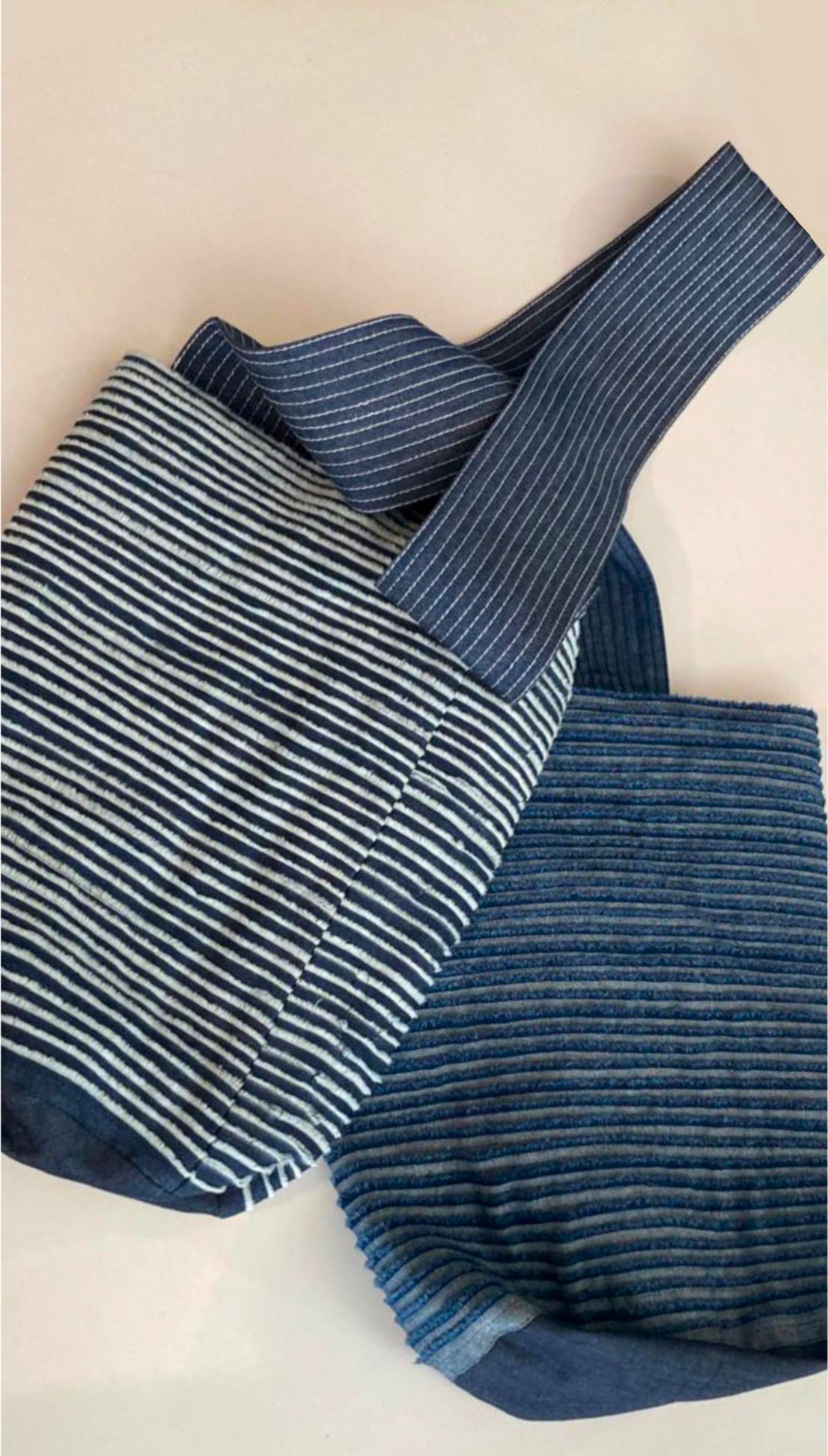 Mochila Tiras Denim Azul