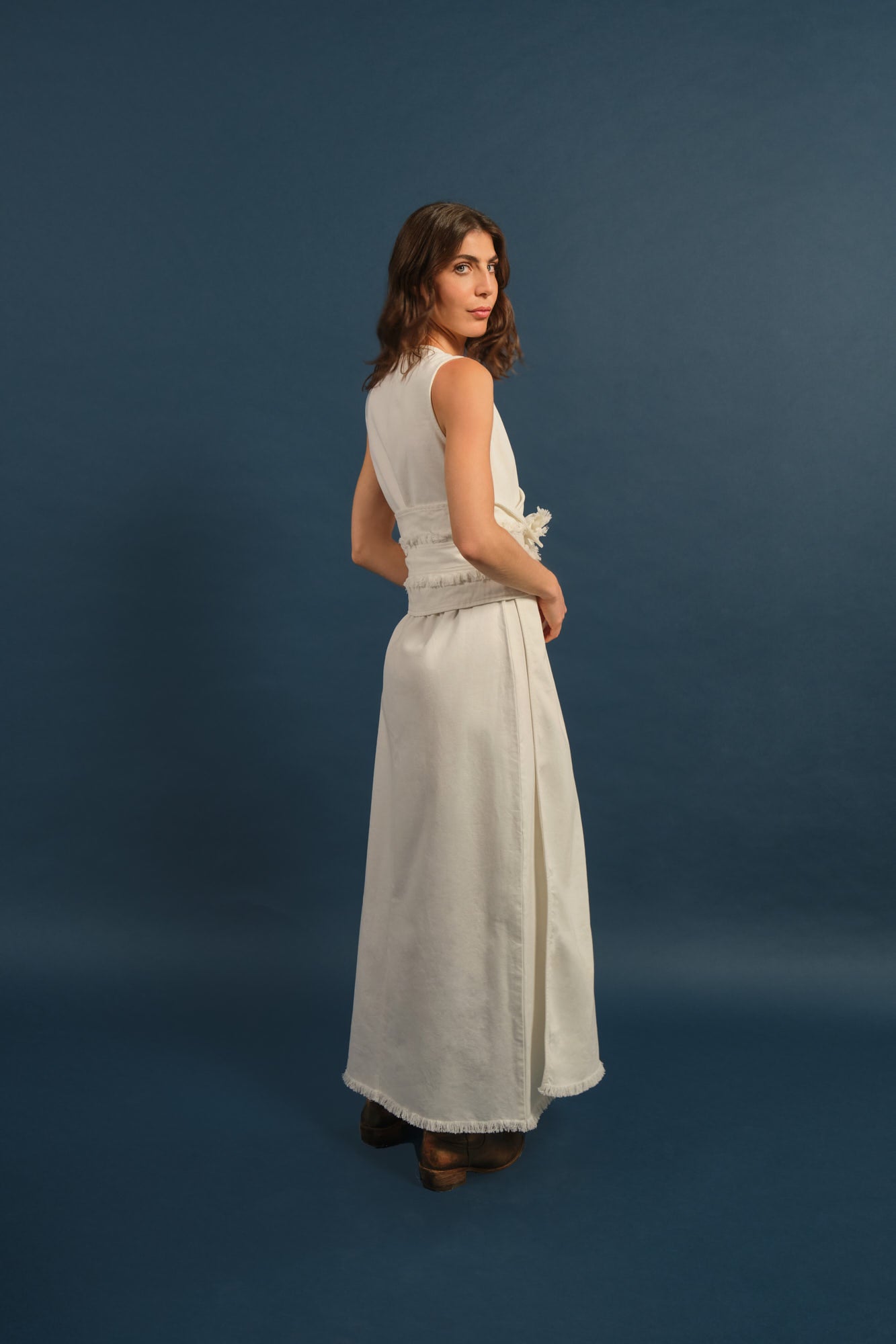 Fils Midi Dress Ivory