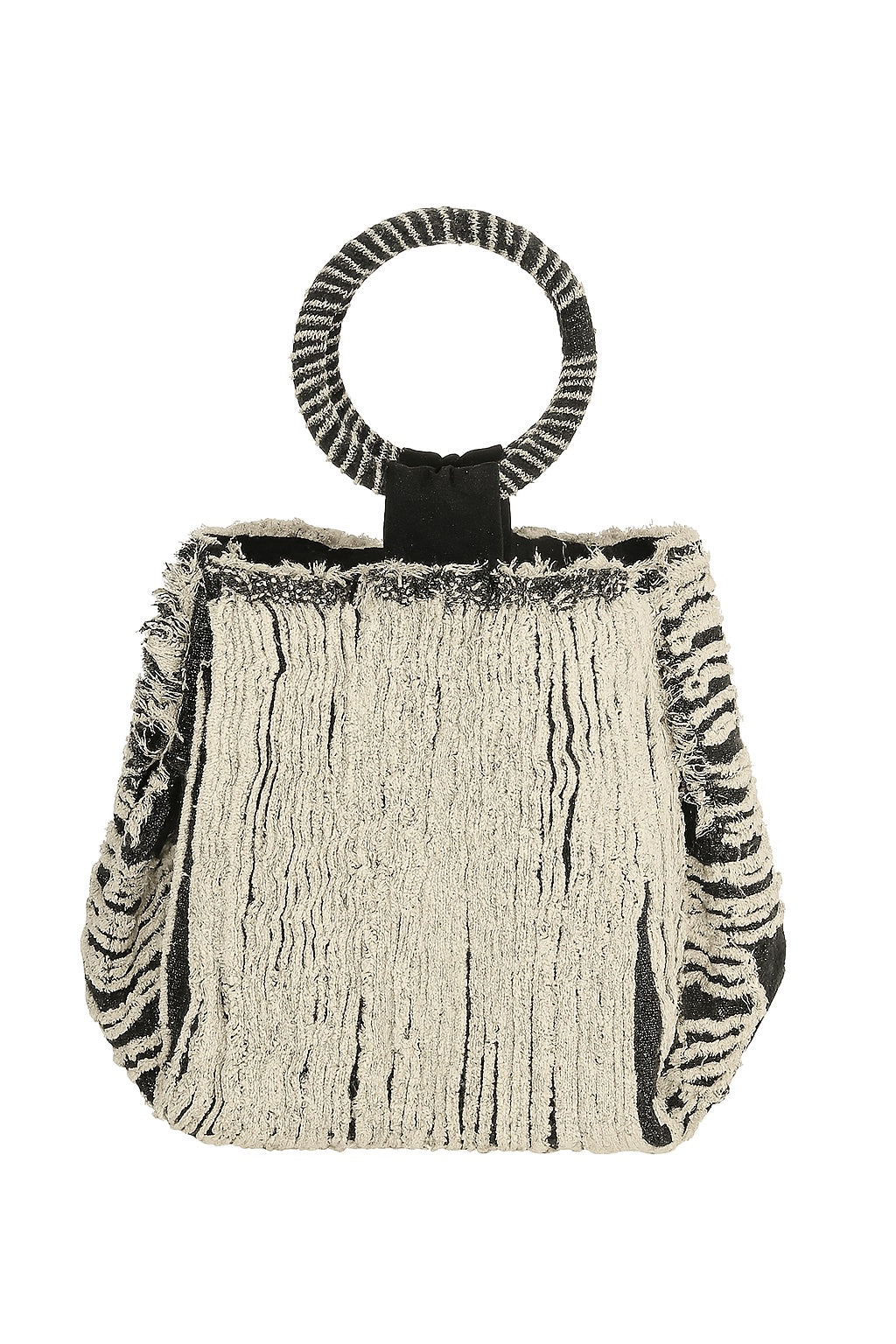Bolso Tiras Denim Negro