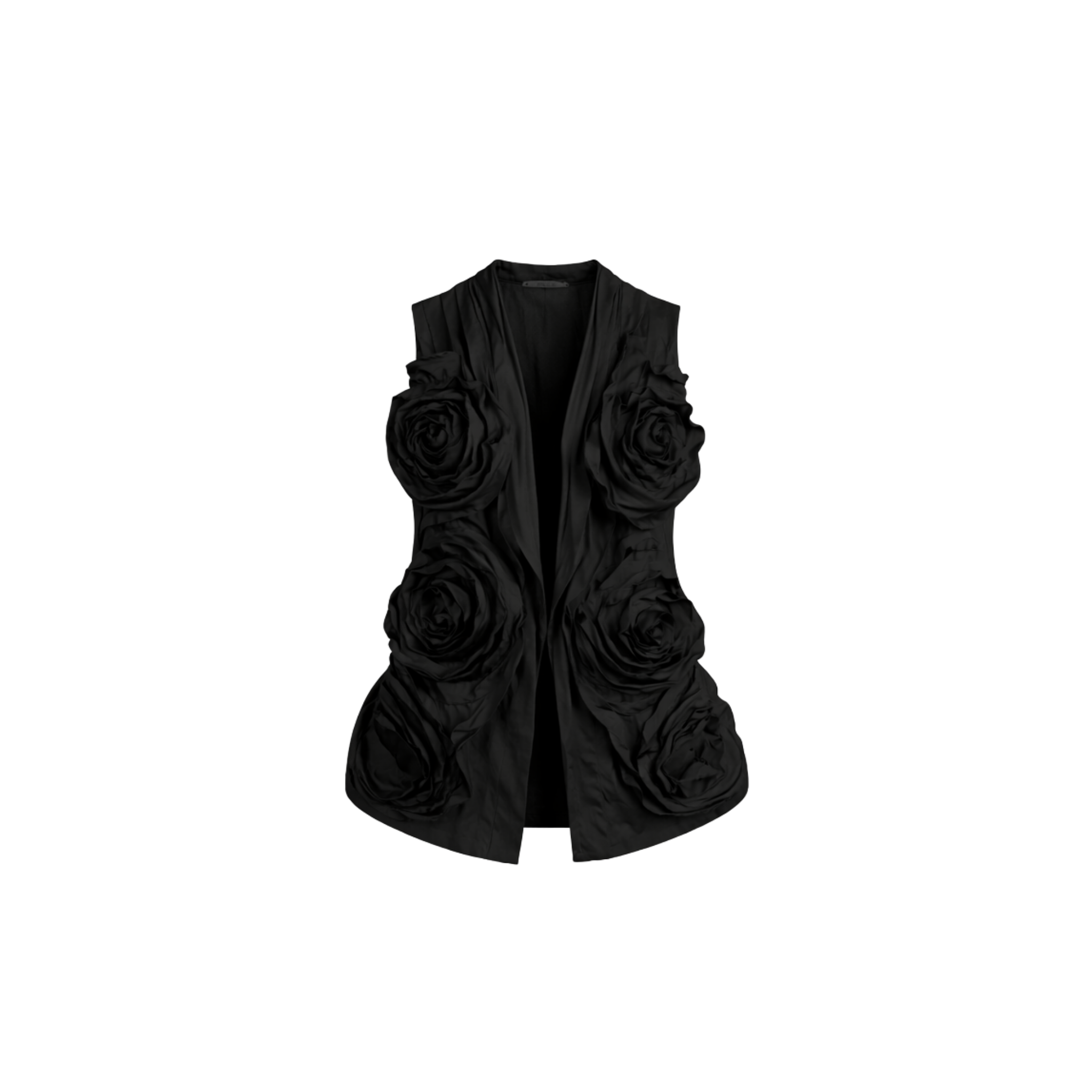 Chaleco Espirales Negro