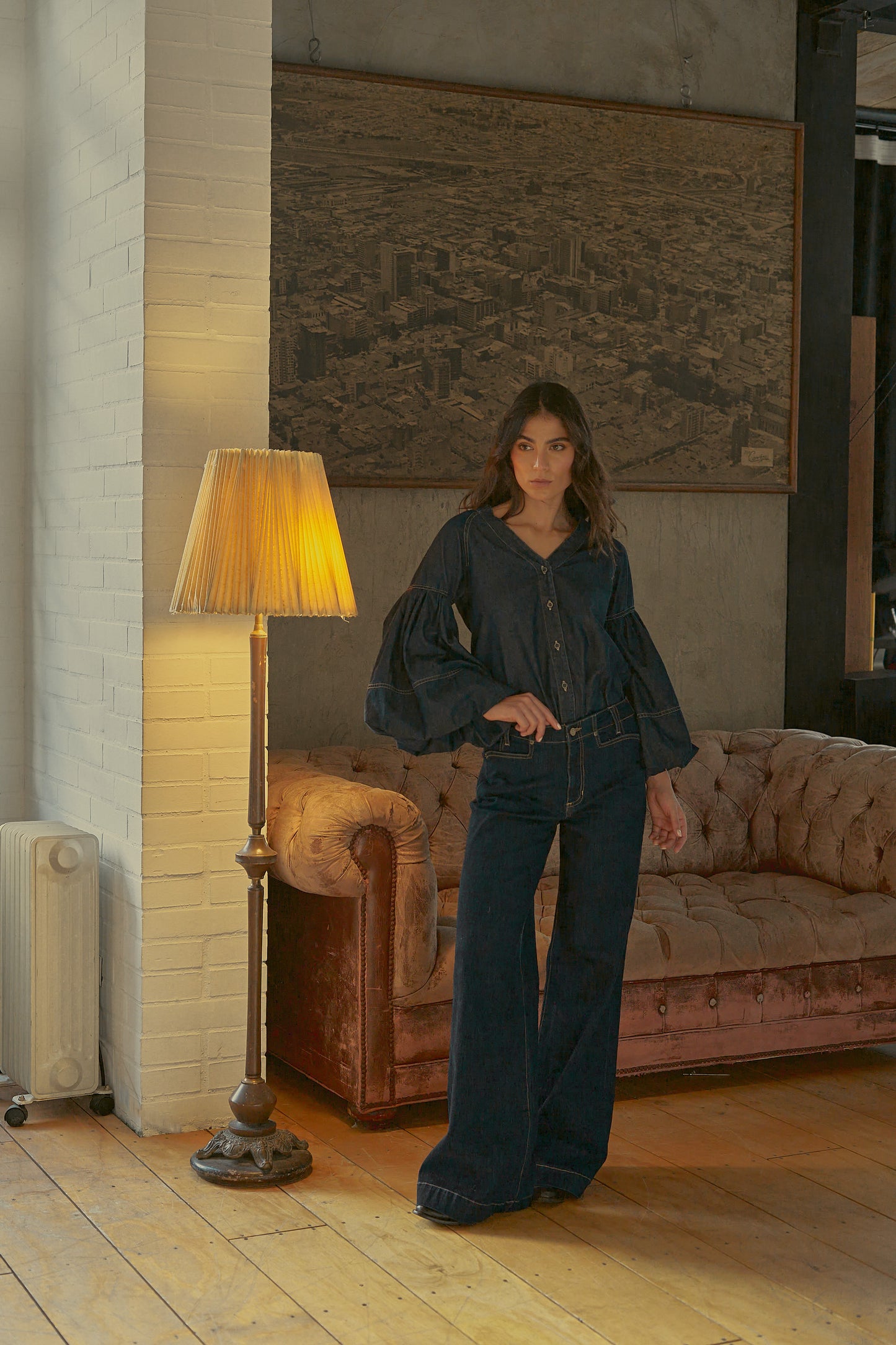 Camisa Tulipan Denim
