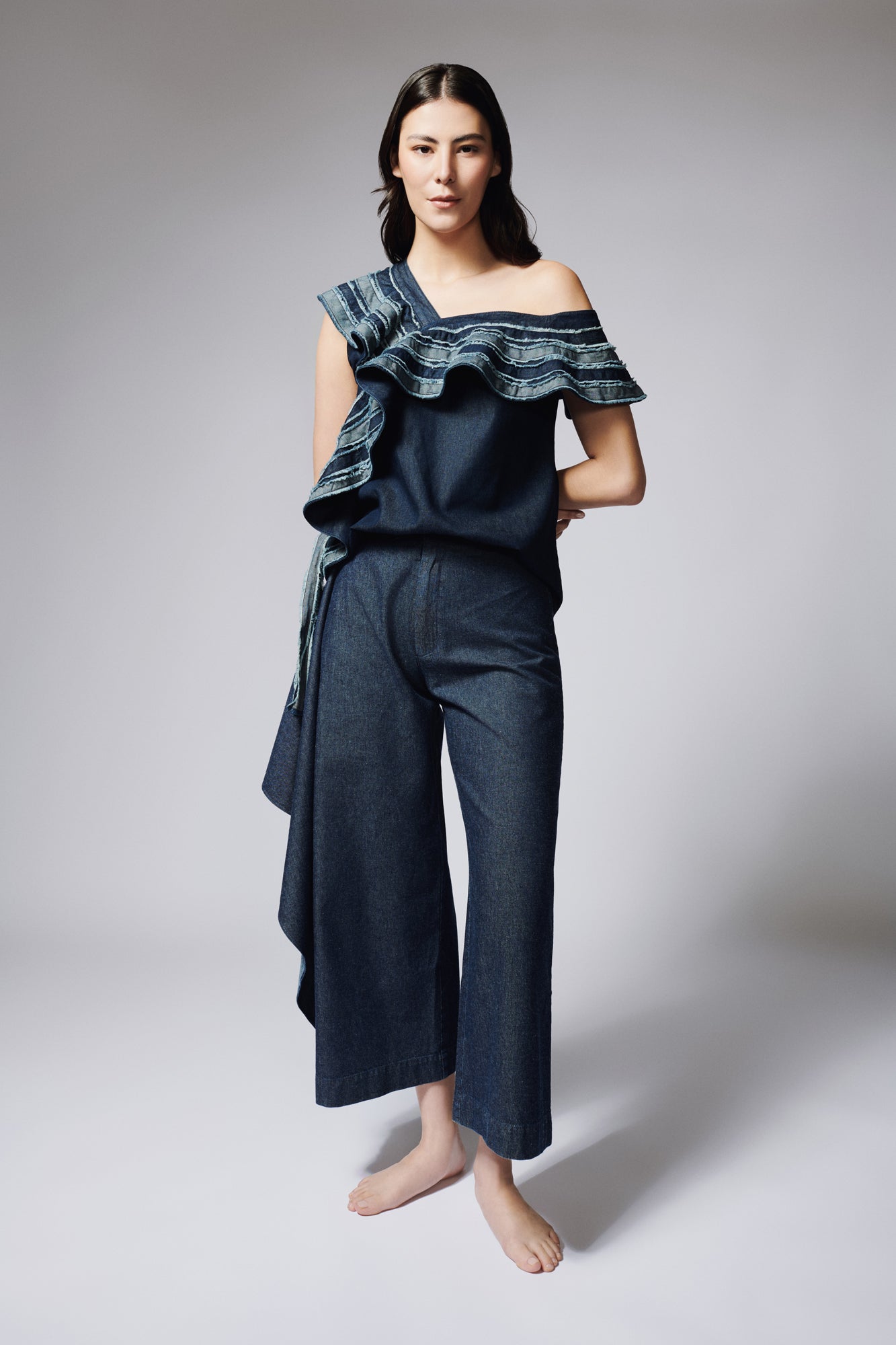 Pantalon Vuelo Lateral Denim