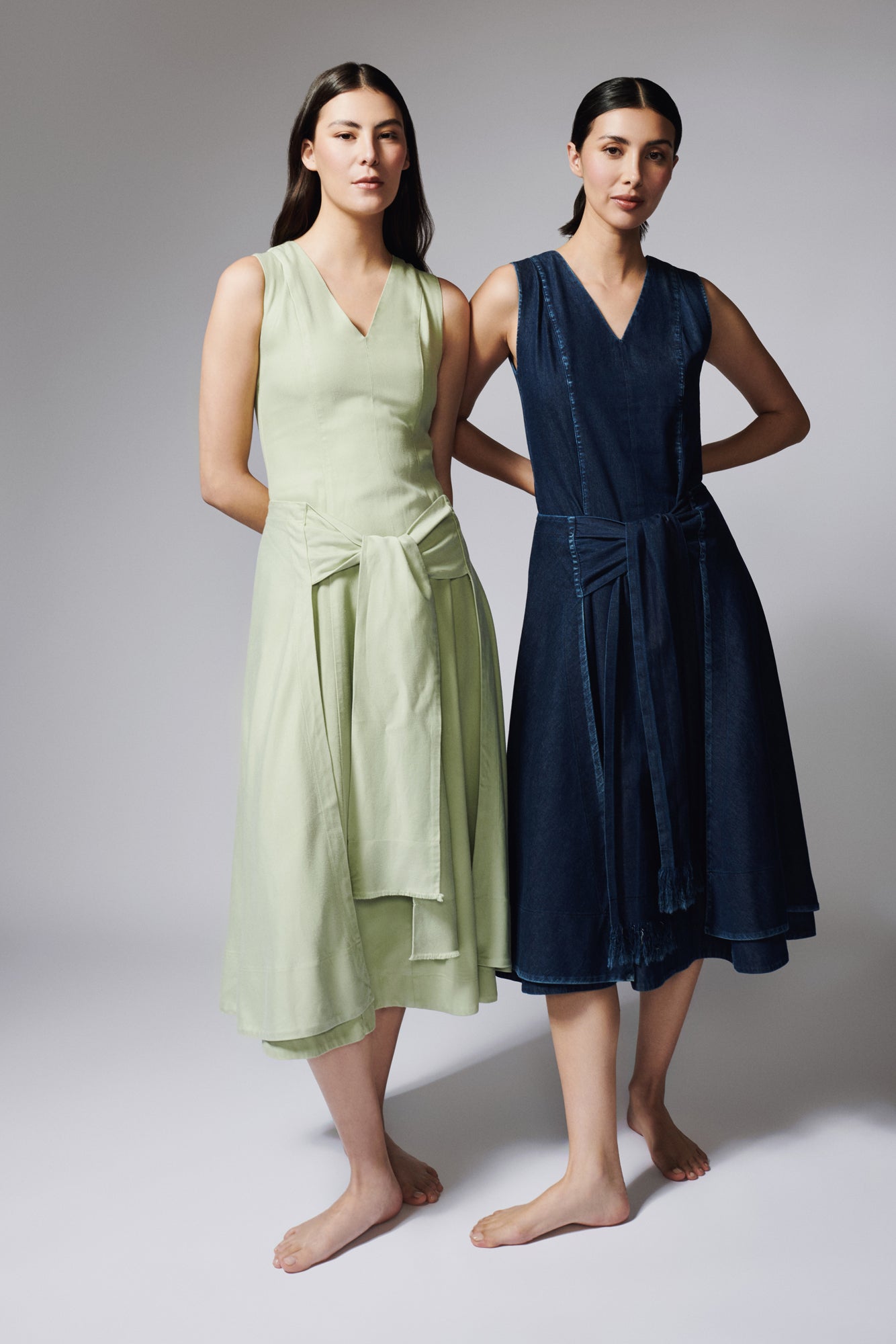 VESTIDO SOBREFALDA VERDE MANZANA