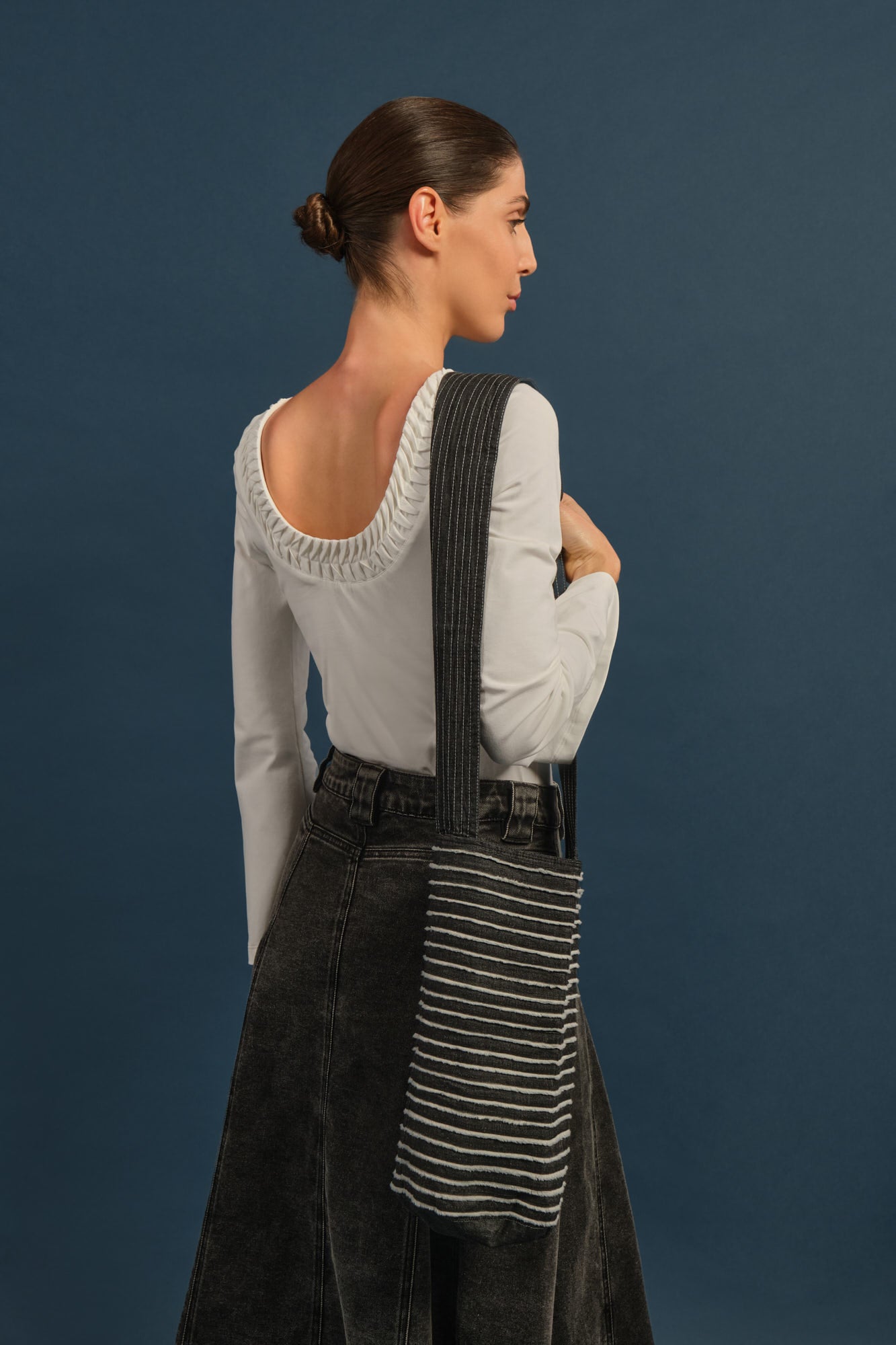 Sac Bag Black White