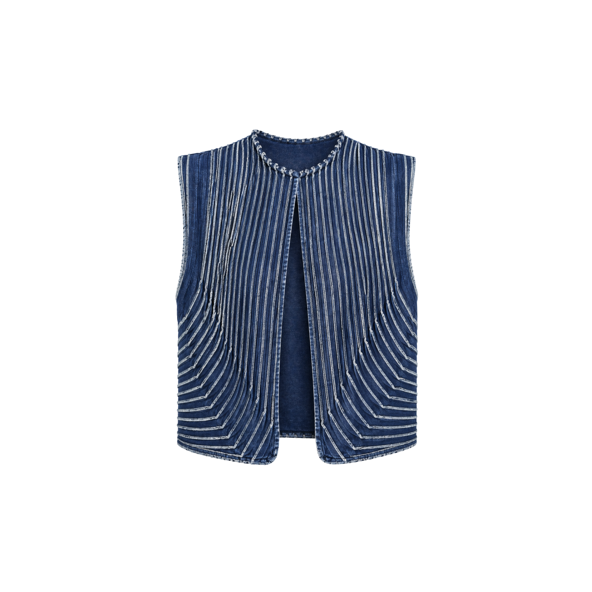 Weaving Vest Denim