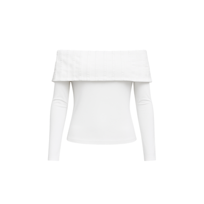 Blusa Bandeja Marfil (Manga Larga)