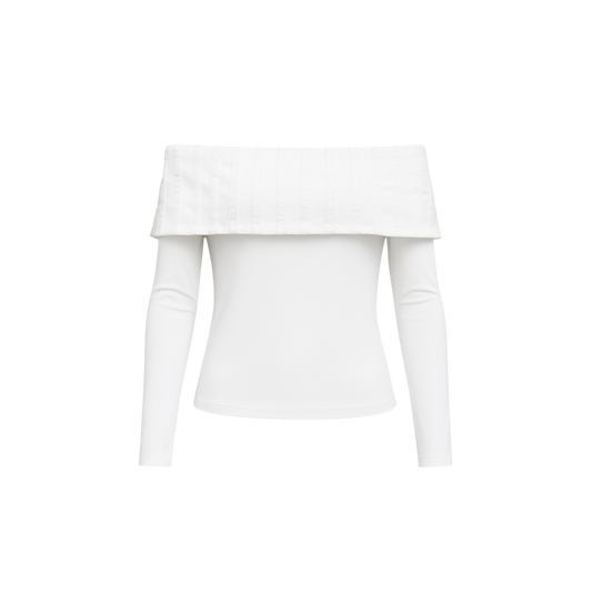 Blusa Bandeja Marfil (Manga Larga)