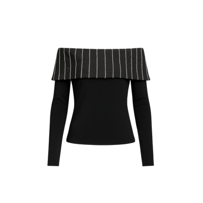 Blusa Bandeja Negra (Manga Larga)