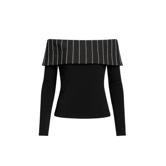 Blusa Bandeja Negra (Manga Larga)