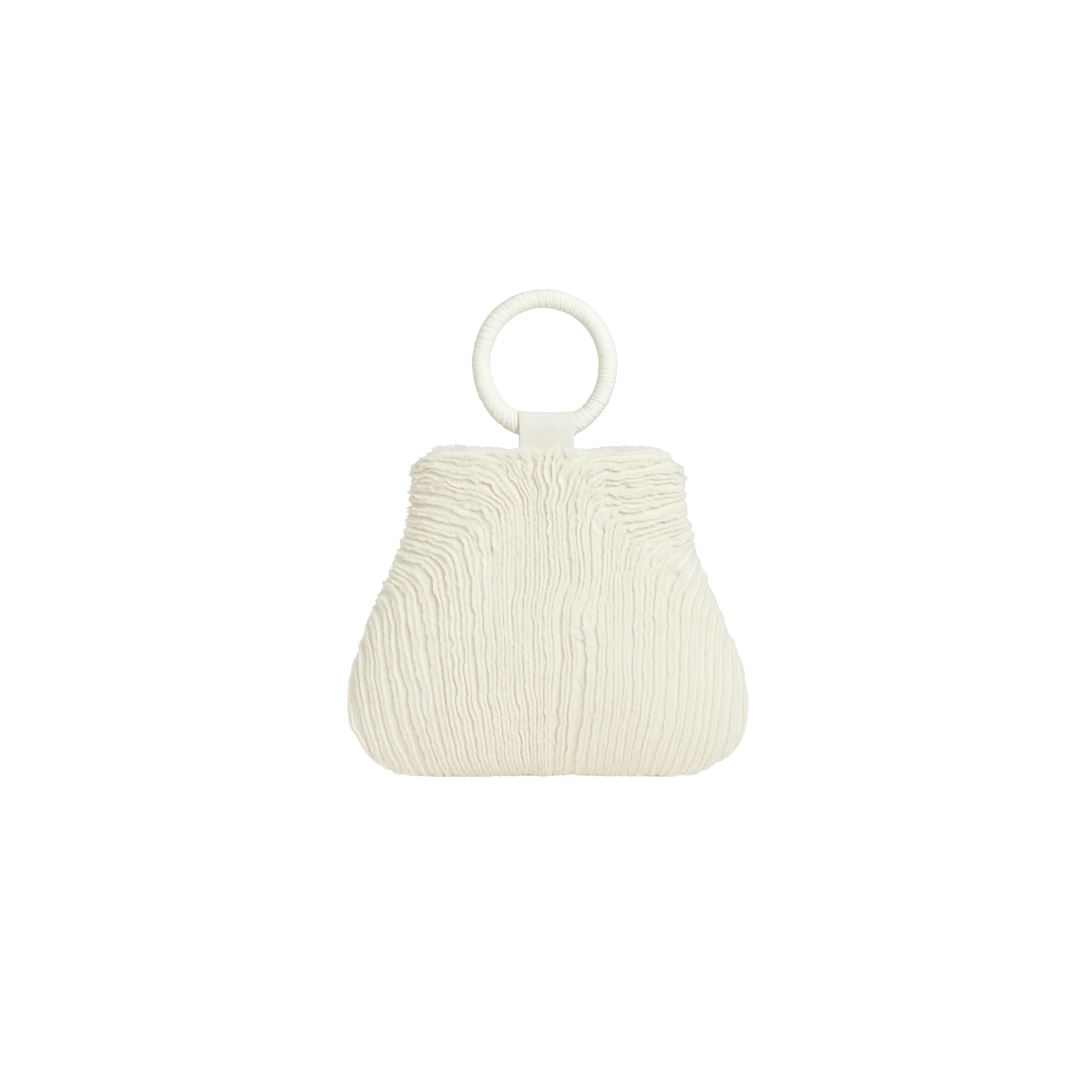 Bolso Tiras Denim Marfil
