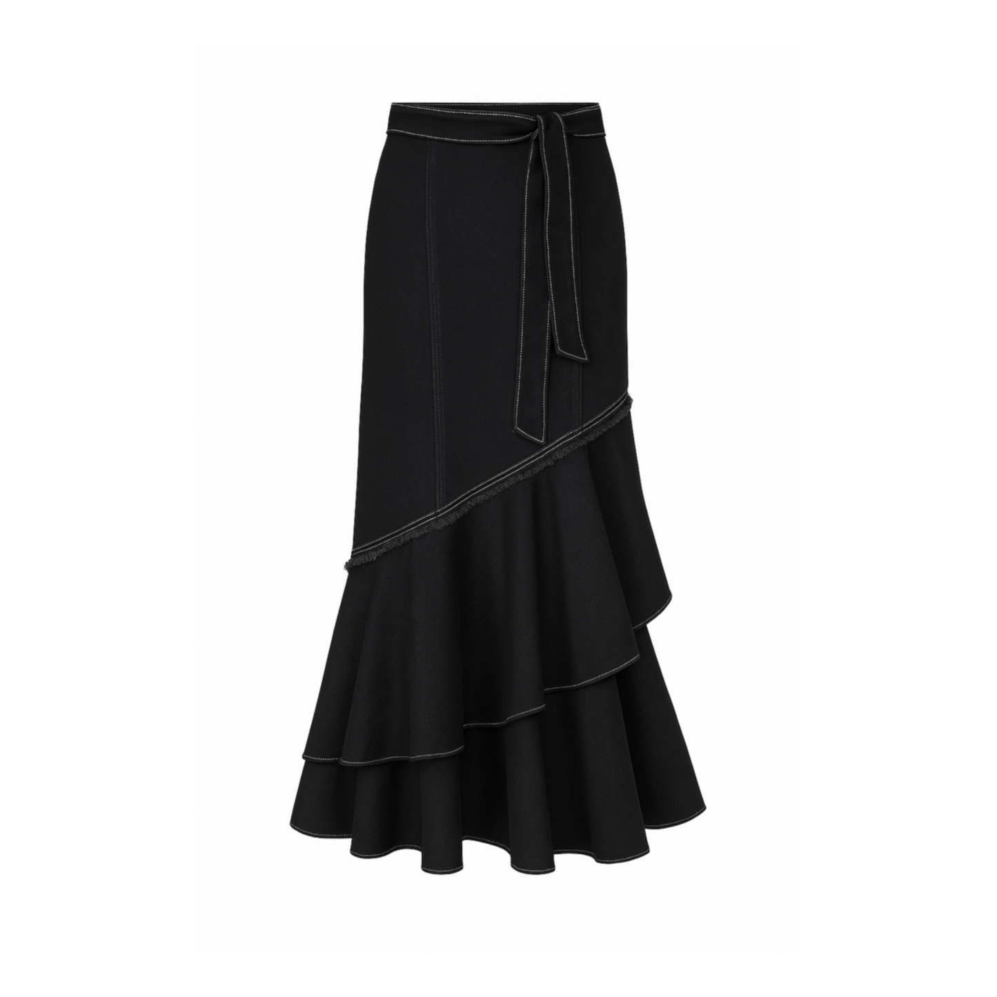 Falda Campana Denim Negro