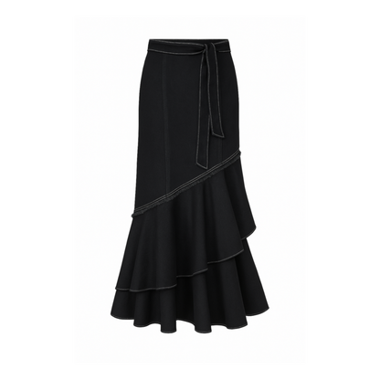 Falda Campana Denim Negro