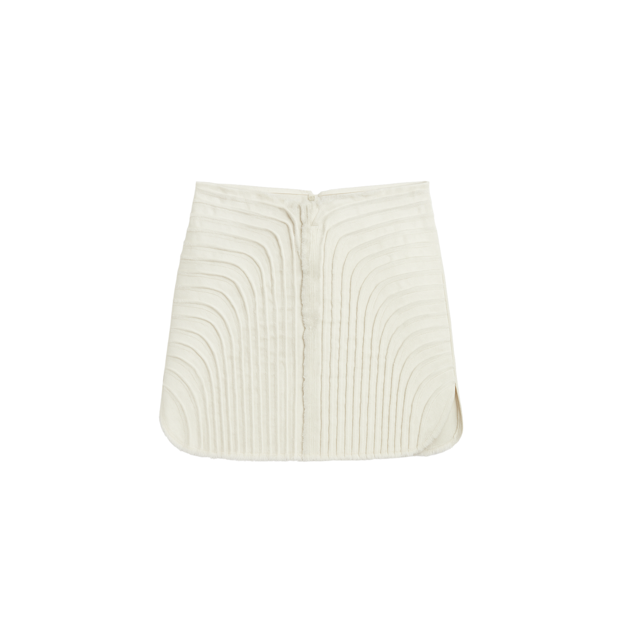 Falda Corta Tiras Marfil