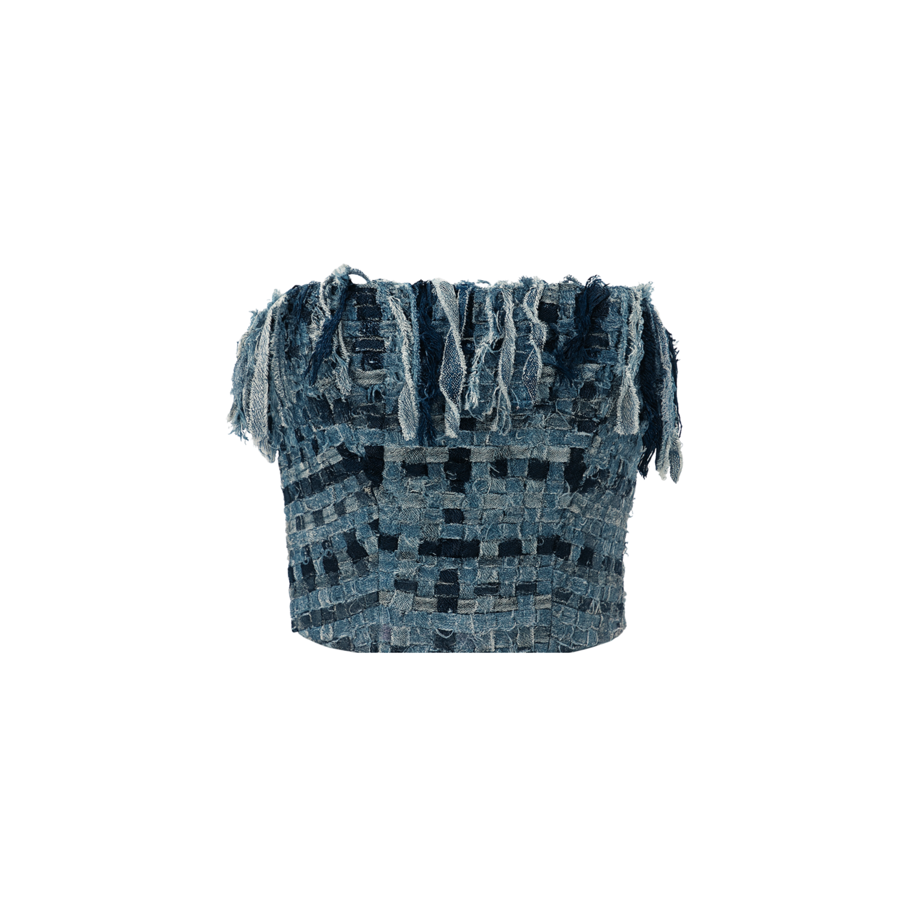 Top Tiras Denim Strapless