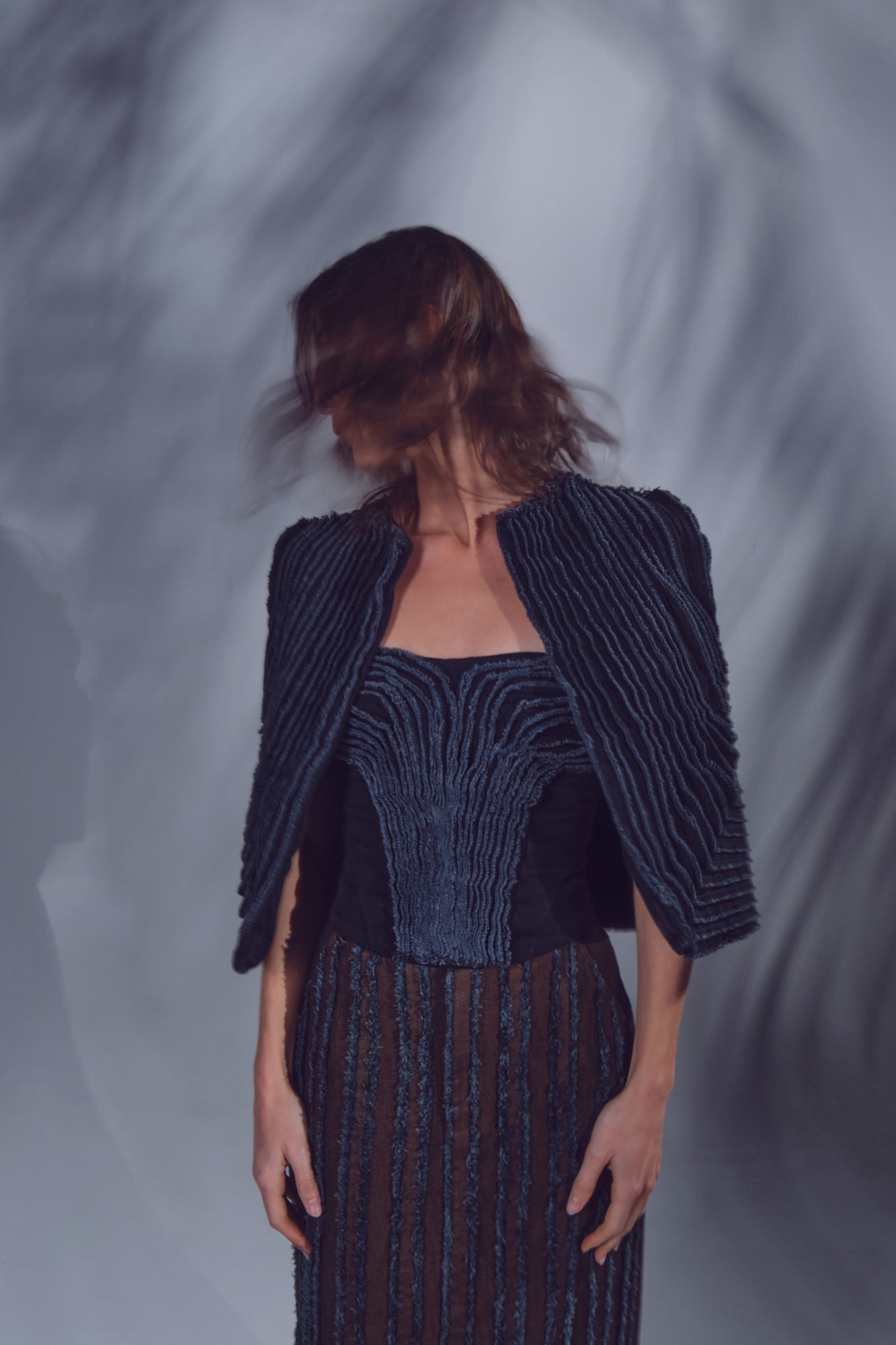 Ombre Corset Black