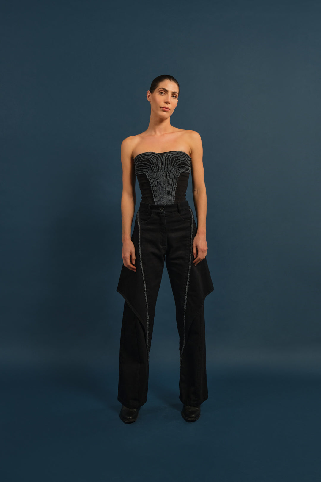 Ombre Corset Black