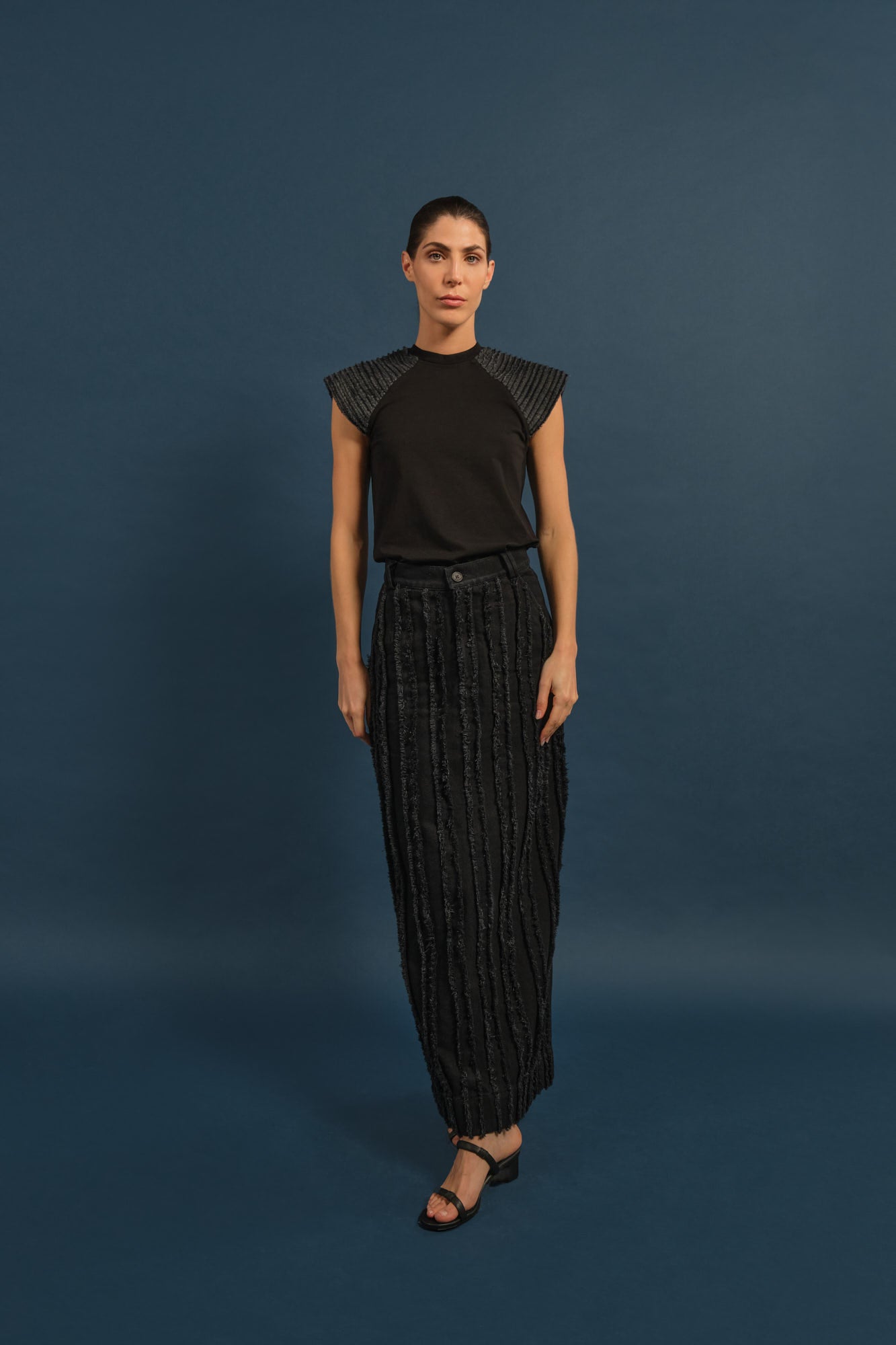 Trame Maxi Skirt Black