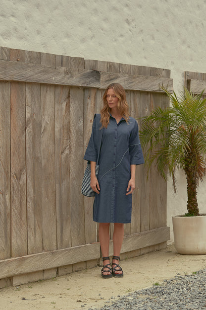 Mochila Tiras Denim Azul