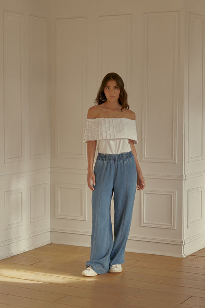 Pantalon Relax Denim