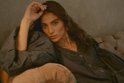 Camisa Tulipan Denim