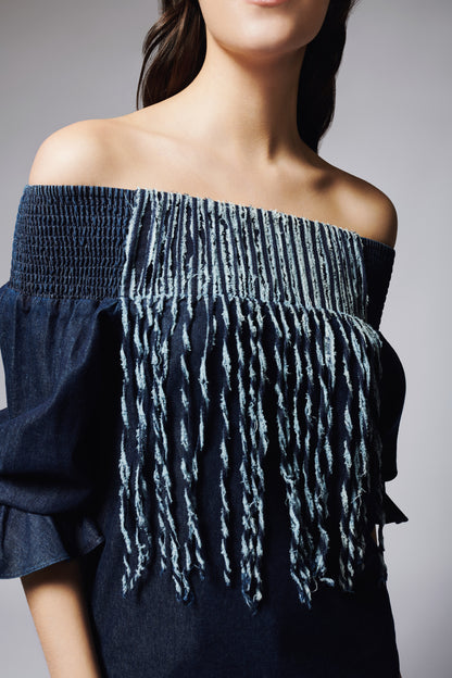 BLUSA CAMPESINA FLECOS